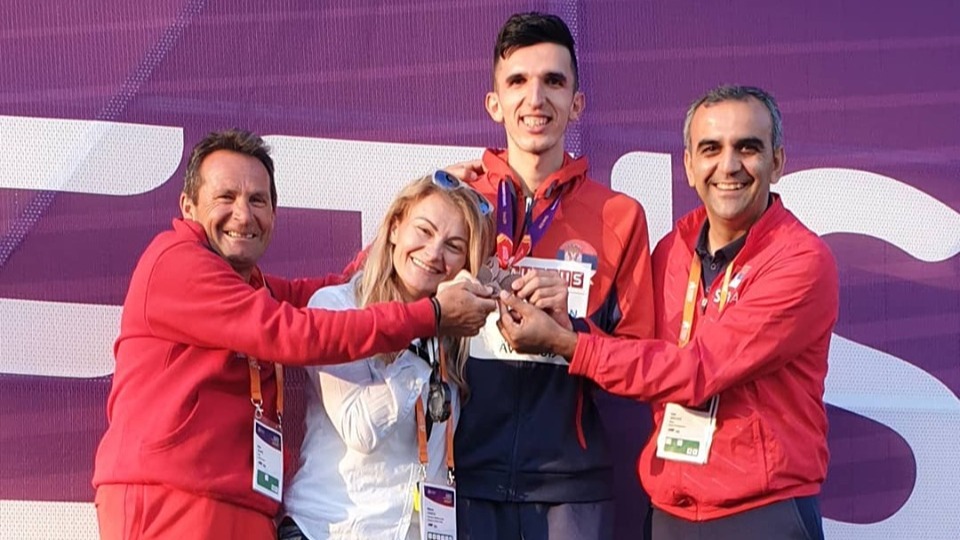 Mlađe seniorsko prvenstvo Evrope, 
Elzan Bibić treći na 1500 metara, bronza,
Foto: privatna arhiva