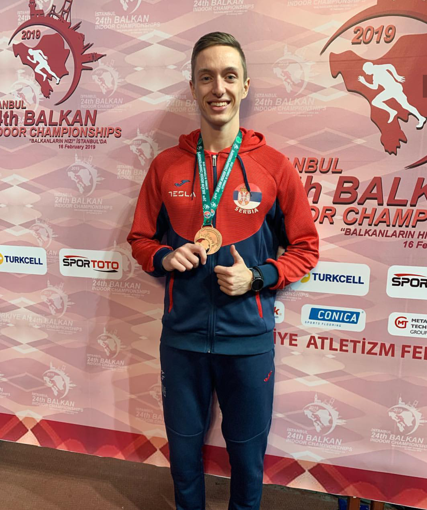 Aleksa Kijanović, srebrna medalja na dvoranskoj balkanijadi 2019