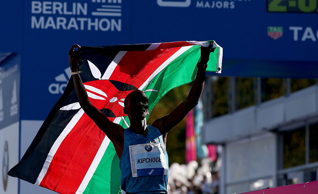 Eliud Kipčoge, kenijski maratonac, Berlin (Nemačka) - 42. Berlinski maraton 2015., 27. septembar,, pobednik maratona;   Foto: Guliver/Getty Images/Martin Rose