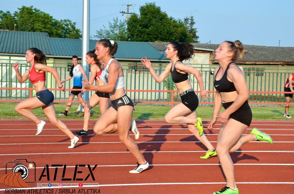 100m devojke, Lukić, Emini, Atletski miting 2, 2020