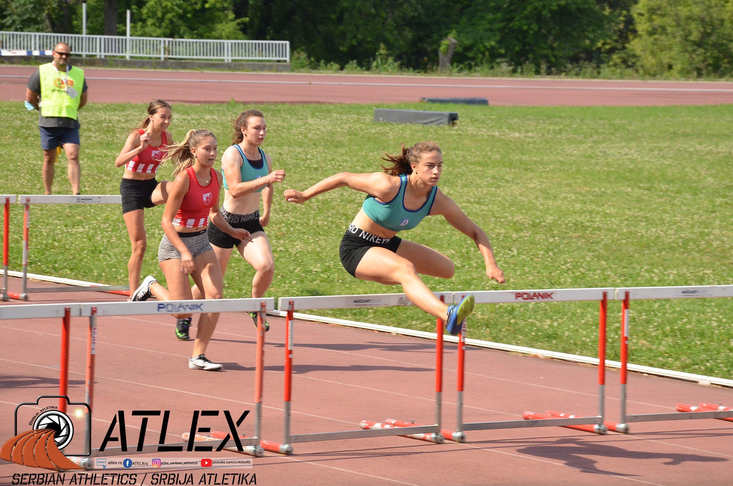 Kup Beograda za juniore 2020., 1. dan - 4. jul, 100m prepone devojke, Marija Bukvić (Mladost Zemun);   Foto: Atlex