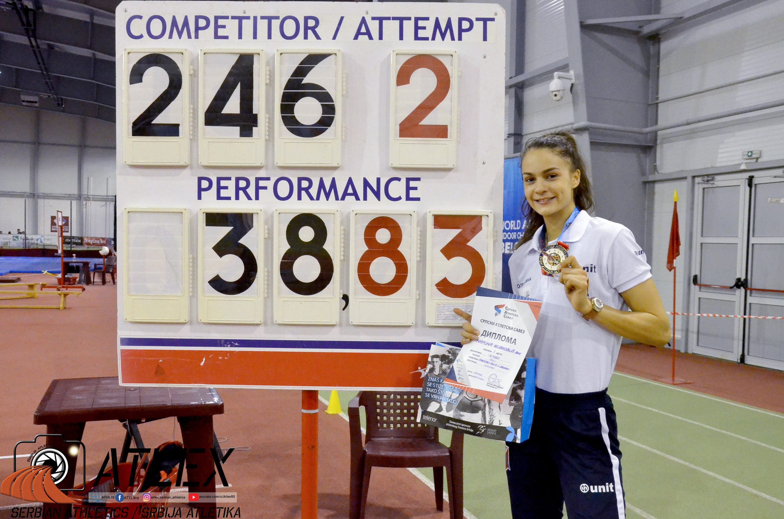 Marina Živković, u23 rekord Srbije u višeboju
