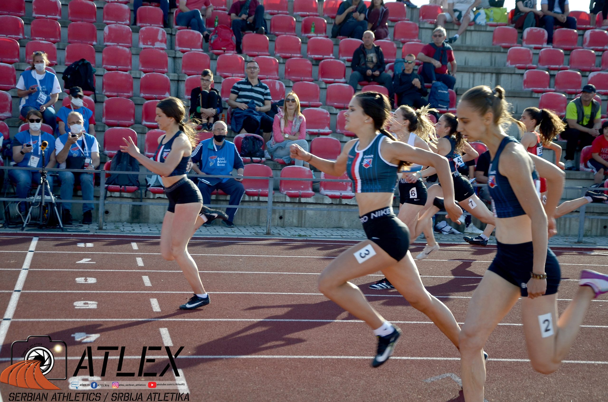 Anastasija Miča, Tamara Radojčić, 100m U20 PS 2021
