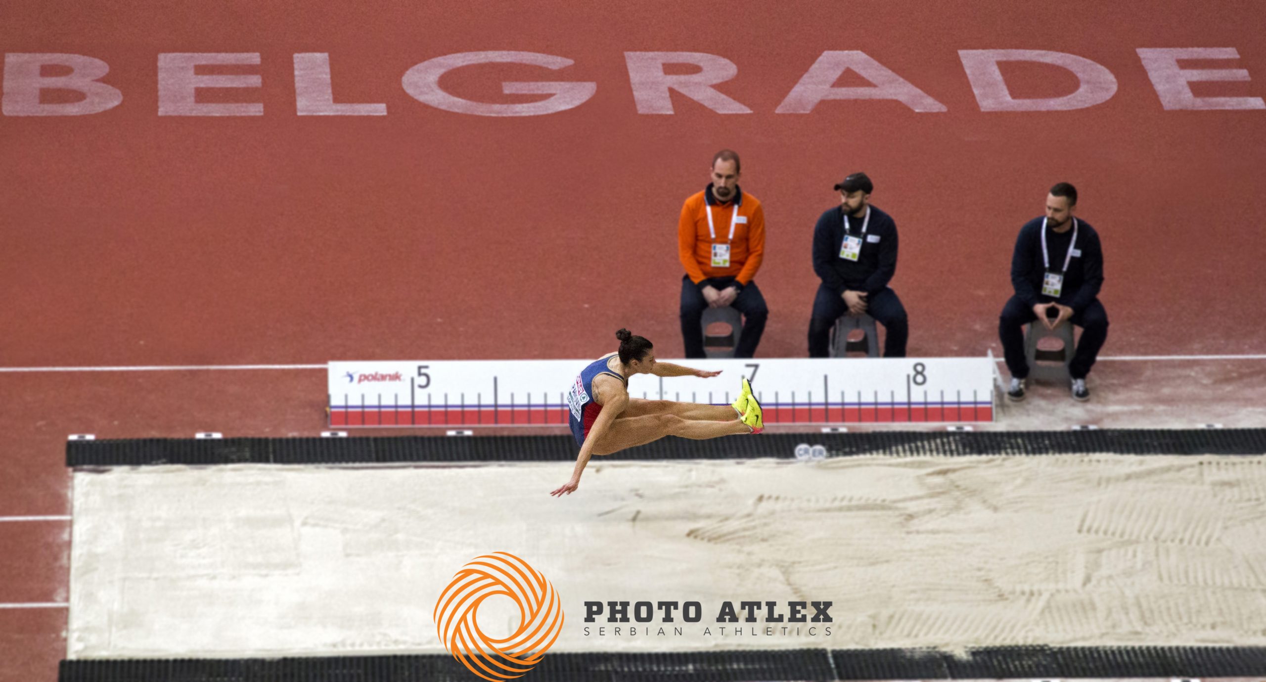 Evropsko prvenstvo u dvorani, Beograd 2017. - 5. mart - Ivana Vuleta (Španović) skok od 7,24m;   Foto: Atlex