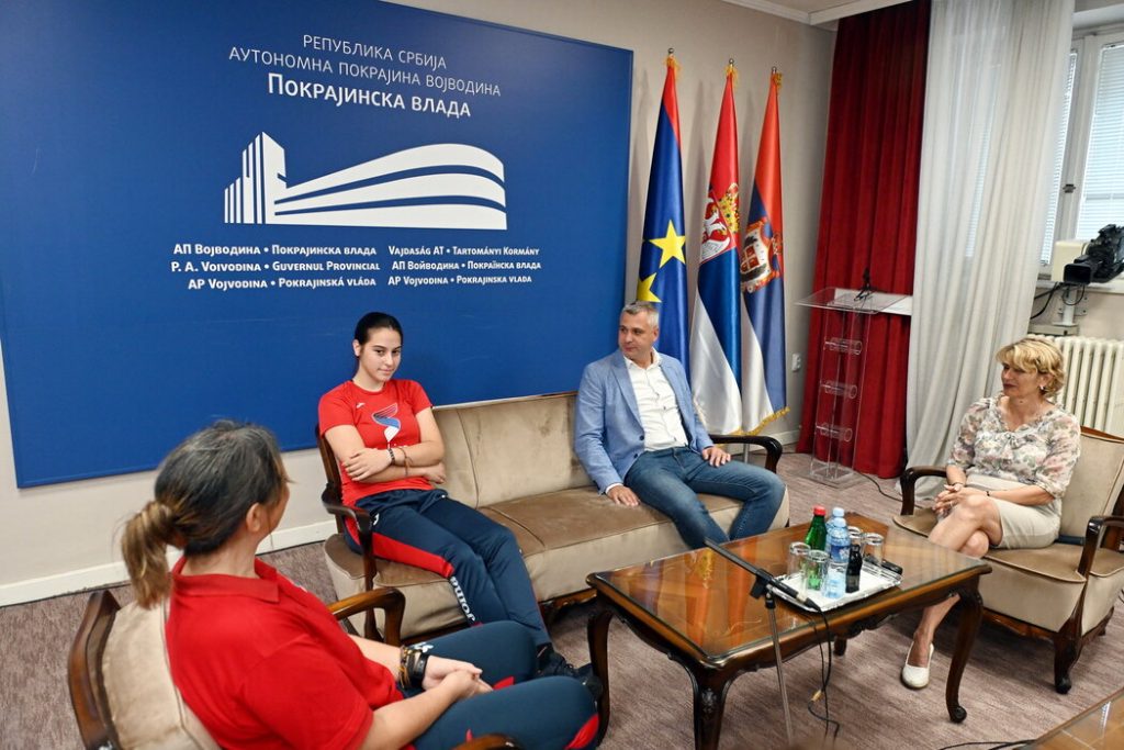 Adriana Vilagoš kod sekretara za sport i omladinu Vojvodine