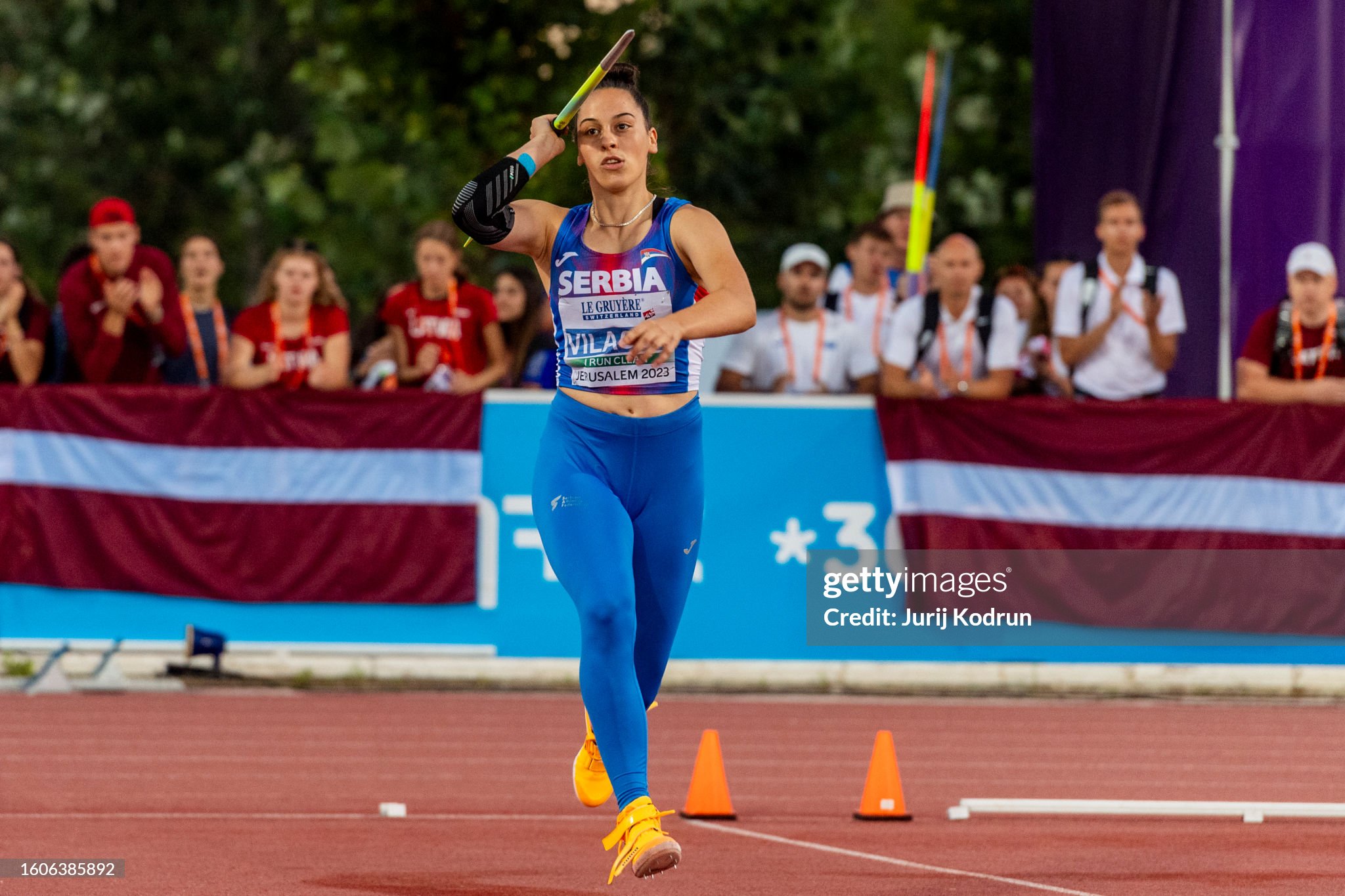 U20 Evropsko prvenstvo, Jerusalim 2023 - 10. avgust - Adriana Vilagoš, bacanje koplja;   Foto: Jurij Kodrun/Getty Images for European Athletics