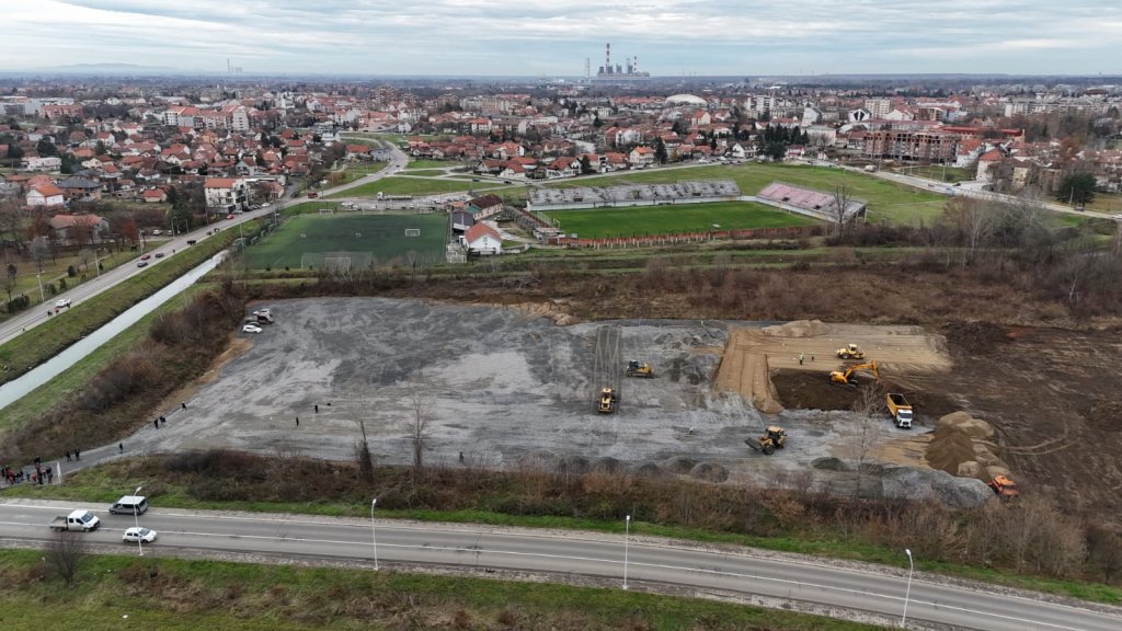 Izgradnja atletskog stadiona, Obrenovac 2023